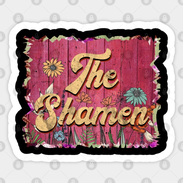 Classic Shamen Personalized Flowers Proud Name Sticker by BilodeauBlue